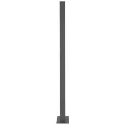 Boîte aux lettres avec support mailbox anthracite moderne avec 2 clés incluses