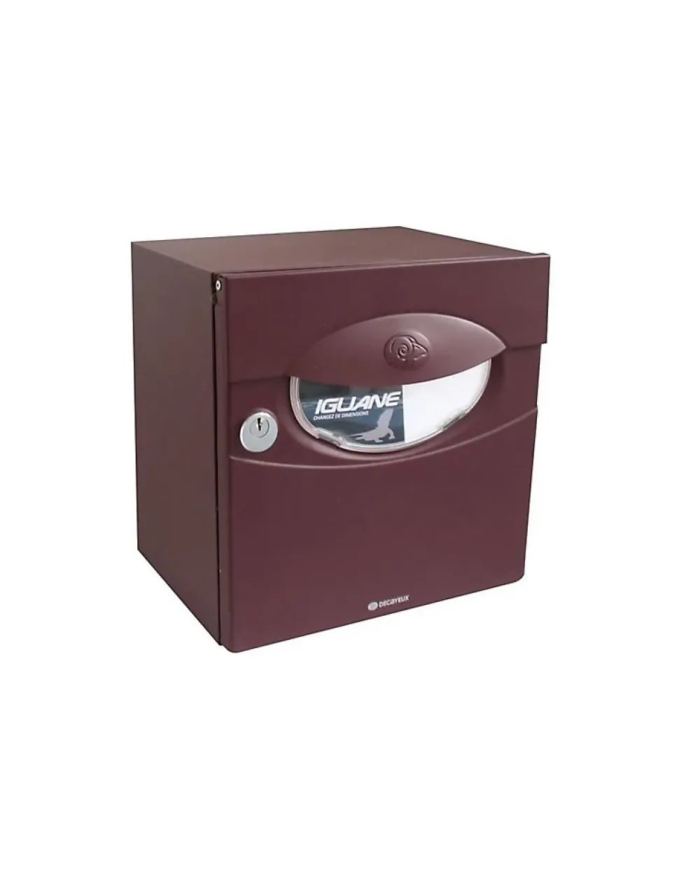 Boîte aux lettres demi profondeur Decayeux Iguane Aubergine Ral 3007