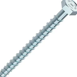 Boîte de 25 vis d'ancrage HECO Multi Monti 12x140 mm - tête hexagonale - filetage total - perçage 10 mm - réf. 48415.