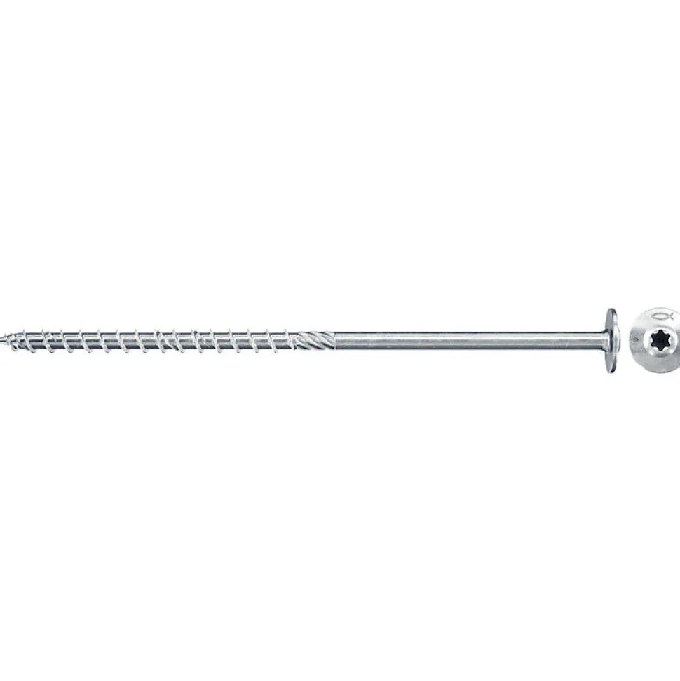 Boîte De 50 Vis De Charpente Power-fast À Empreinte Tx Fischer Fpf-wt - Tête Disque - Filetage Partiel
