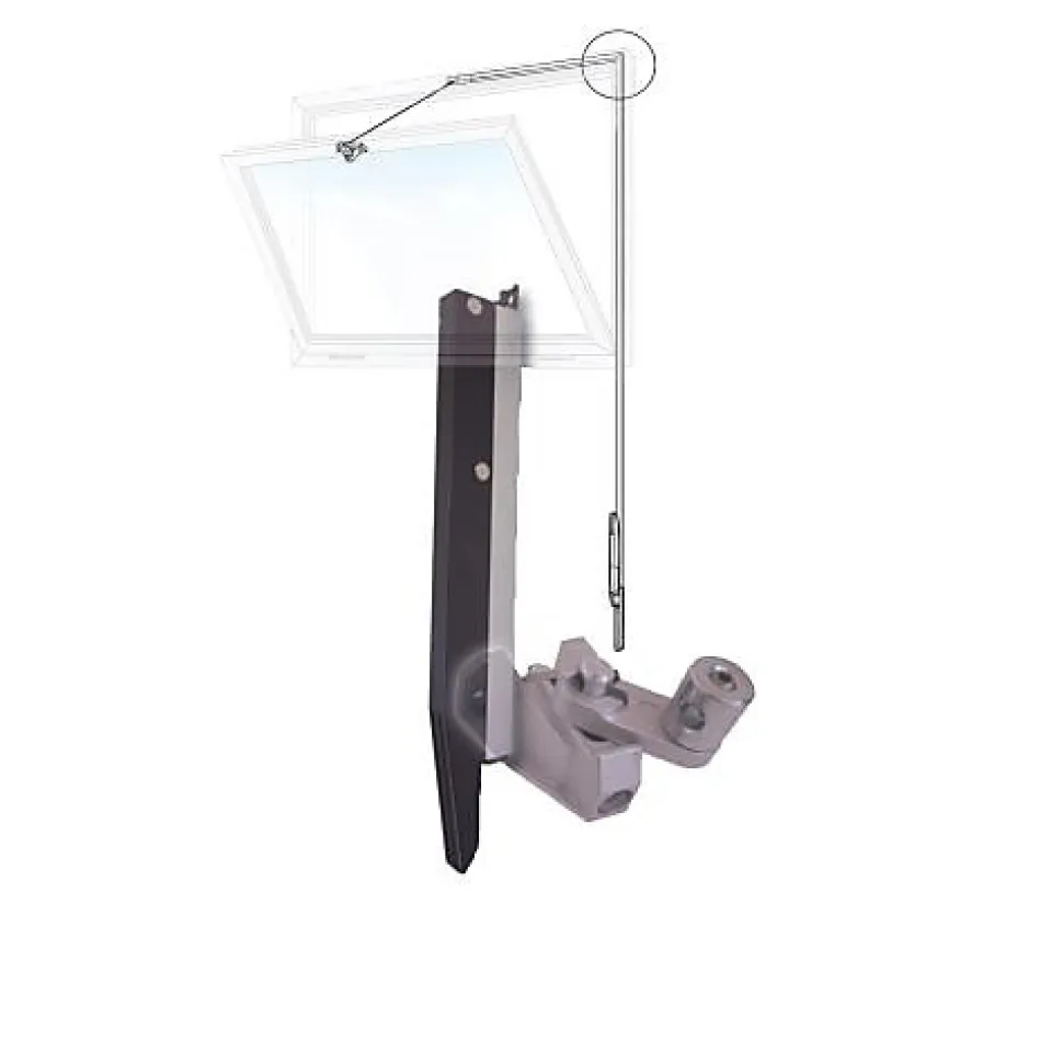 Boîte de base pour feme imposte SIROCCO gris aluminium - COMTRA - EBIS050 GA