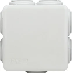 Boîte de dérivation IP55 60x60x40mm - Blanc - Zenitech