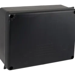 Boîte de dérivation rectangulaire noire IP65 - Solera