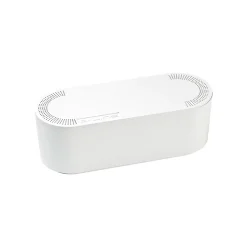 Boîte de rangement de câbles blanc D-Line L. 325 x l. 125 mm, bloc 4 prises
