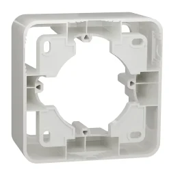 Boîte d'encastrement 1 poste saillie Schneider Electric Unica Déco blanc