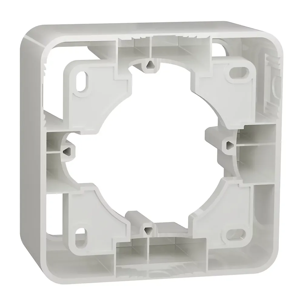 Boîte d'encastrement 1 poste saillie Schneider Electric Unica Déco blanc