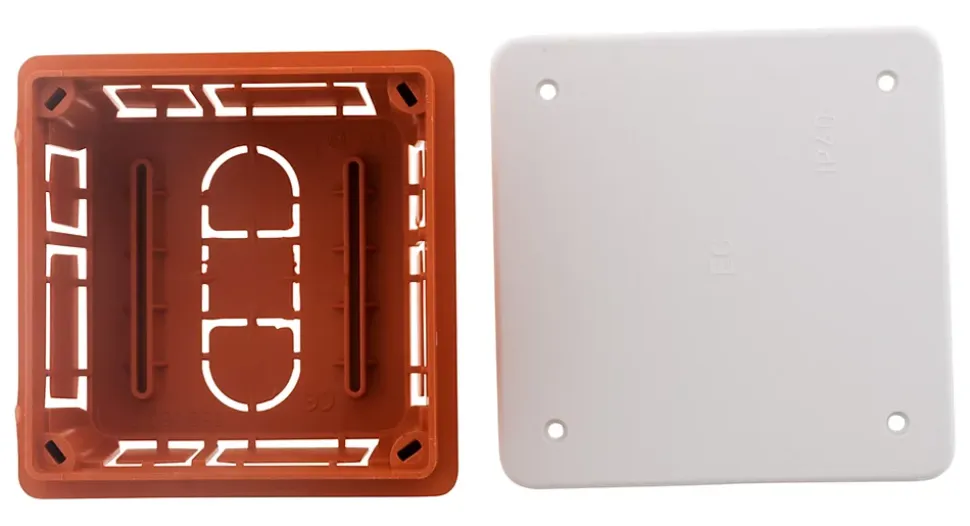 Boîte dérivation à encastrer 92x92x45mm Zenitech