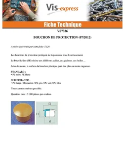 Bouchon Diamètre du corps 8 Diamètre de tête: 10 Longueur sous tête 6.3 RAL7012 gris basalte - 100 pièces