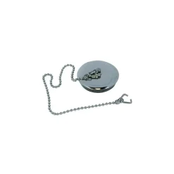 Bouchon d'évier 40x45 plaque inox à chainette avec borne - WATTS - 4643067