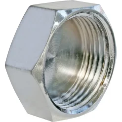 Bouchon laiton chromé femelle 12/17 (3/8"), lot de 2