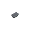 Bouchon rectangle pour tube 150X50 épaisseur tole du tube 2 à 4 nylon noir - 1 pièce