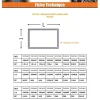 Bouchon rectangle pour tube 40X20 épaisseur tole du tube 0.8 à 3 nylon noir - 1 pièce