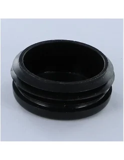 Bouchon rond pour tube Diamètre Extèrieur 18 Intérieur 14-16 nylon noir - 30 pièces