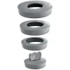 Bouchon universel gris pour évier, lavabo, bidet ou baignoire, Ø 36 mm à 58 mm