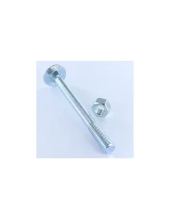 Boulon (vendu avec Ecrou) TRCC JAPY tête ronde collet carré M10X200 Filetage partiel Acier zingué - 5 pièces