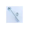 Boulon (vendu avec Ecrou) TRCC JAPY tête ronde collet carré M6X60 Filetage partiel Acier zingué - 30 pièces