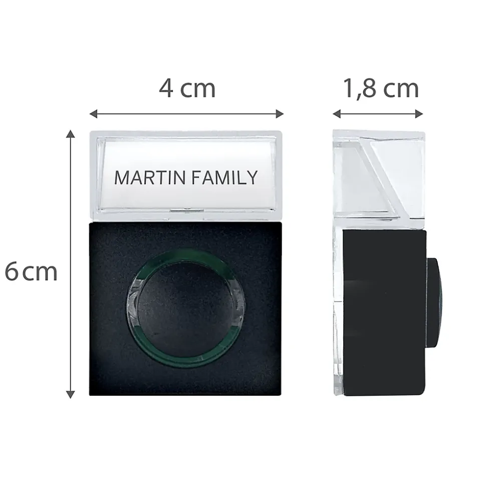 Bouton d'appel lumineux sur deux fils compatible Ding et Dong - Extel - 710803