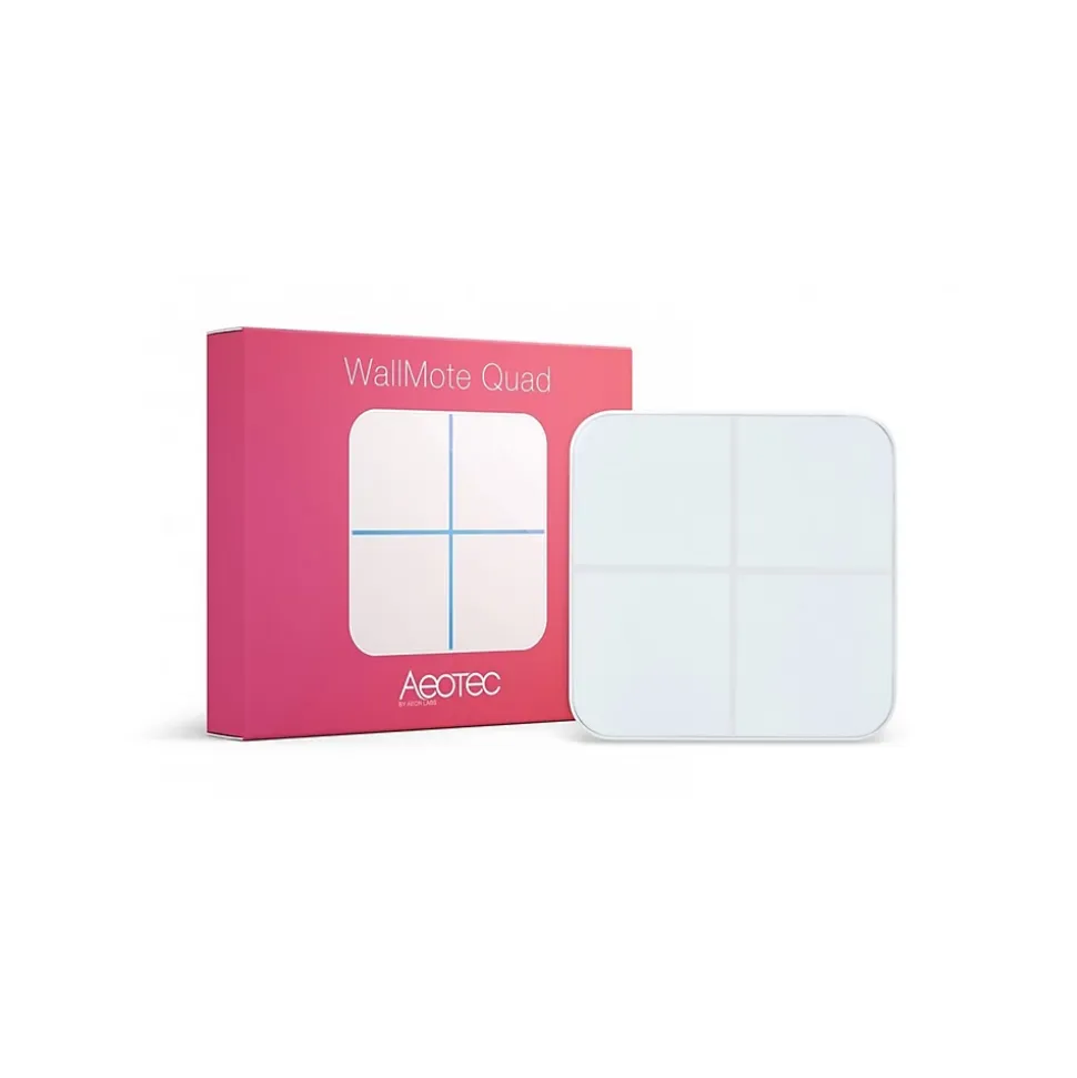 Bouton De Commande Murale Z-wave - Wallmote Quad - Aoetec
