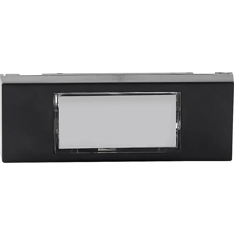 Bouton de sonnette filaire lumineux Blyss noir horizontal
