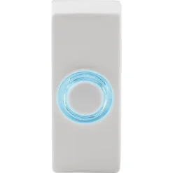 Bouton de sonnette filaire lumineux Blyss blanc
