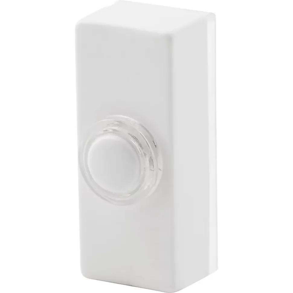 Bouton de sonnette filaire lumineux Blyss blanc