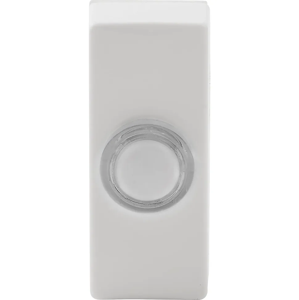 Bouton de sonnette filaire lumineux Blyss blanc
