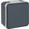 Bouton poussoir 10A - IP55 - OXXO Couleur Gris