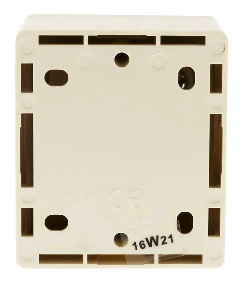 Bouton poussoir 10A saillie - blanc - Beijing - Zenitech