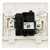Bouton poussoir bornes auto - blanc - Venus - Zenitech