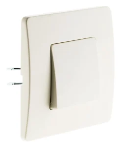 Bouton poussoir bornes auto - blanc - Venus - Zenitech