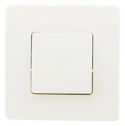 Bouton poussoir bornes auto - blanc - Venus - Zenitech