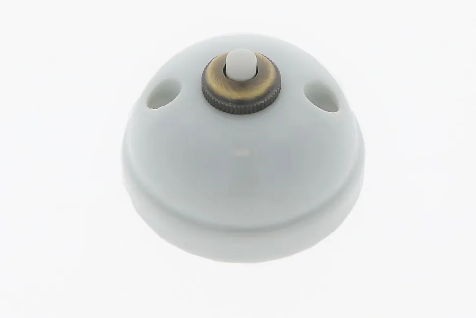 Bouton poussoir en saillie Fontini Garby Porcelaine blanche