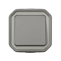 Bouton poussoir Legrand Plexo gris en saillie