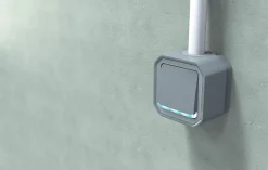 Bouton poussoir lumineux Legrand Plexo gris en saillie