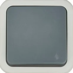 Bouton poussoir étanche en saillie Jacobsen Malinn gris complet