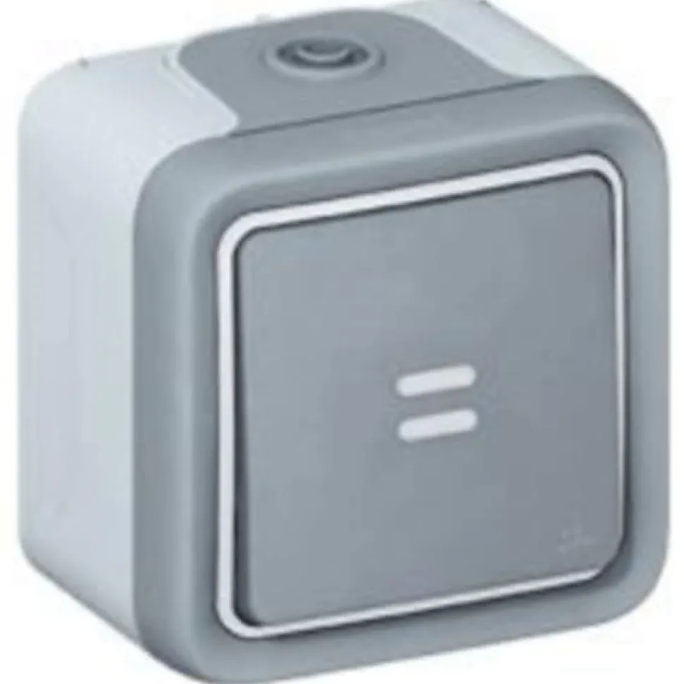 Bouton-poussoir étanche PLEXO 10A - LEGRAND - 069722