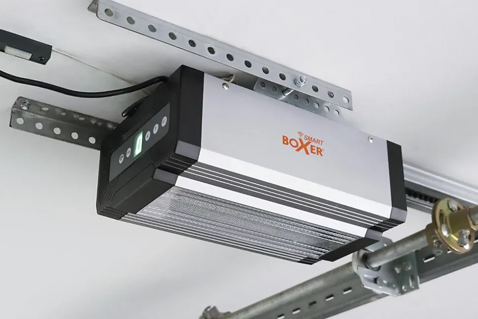 Boxer Ouvre-porte de garage WiFi 1000N modèle 5000, app smartphone, 2 télécommandes, rail 3,5 m