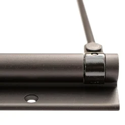 Bras à ressort ferme porte, a corps très fin en Aluminium anodisé noir