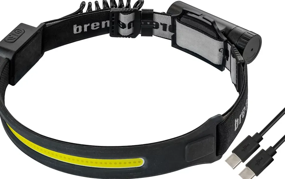 Brennenstuhl Lampe frontale LED LuxPremium SL 500 A, 500 lm, détecteurs de mouvement, IP44