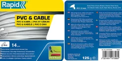 Bâtons de colle pour PVC & câbles Rapid 125 G