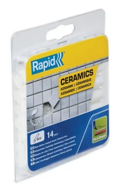 Bâtons de colle Rapid pour céramiques 12 mm, 14 pièces
