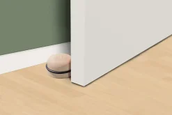 Butée de porte macaron Rei bois hêtre ⌀6,3x H.3,5 cm