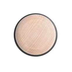 Butée de porte macaron Rei bois hêtre ⌀6,3x H.3,5 cm