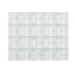 Butoir à coller en caoutchouc carré Diall 13 x 13 mm, 20 pièces