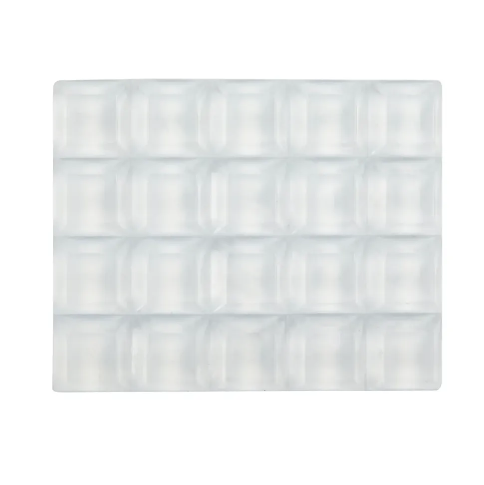 Butoir à coller en caoutchouc carré Diall 13 x 13 mm, 20 pièces