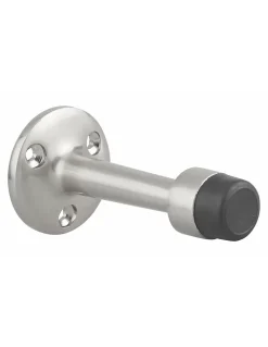 Butoir de porte balustre, 75mm, nickelé satiné - THIRARD