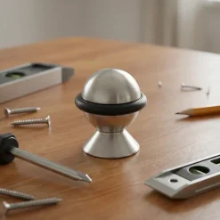 Butoir de porte Diall Sphère Inox Ø2,3 cm