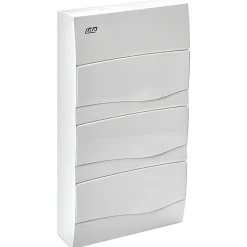 Bv36po Ide - Tableau De Distribution Résidentiel - 3 Rangées De 12 Modules - 497x264x99mm - Avec Rail Din