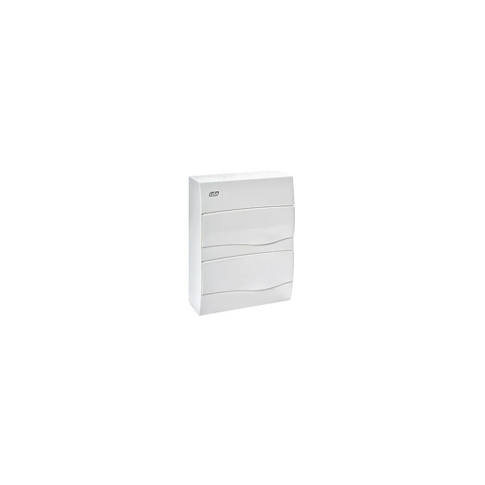 Bv24po Ide - Tableau De Distribution Résidentiel - 2 Rangées De 12 Modules - 353x264x99mm - Avec Rail Din