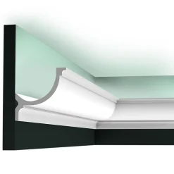 C902 Corniche plafond pour éclairage indirect Orac Decor - 10x10x200cm (h x p x L) - Pack 2 pièces